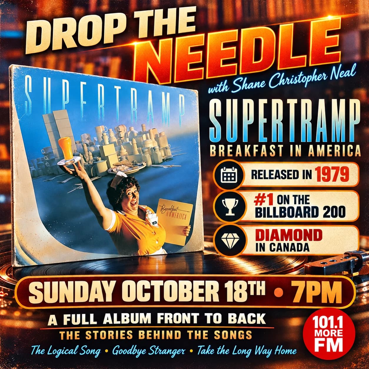 Drop the Needle: Breakfast in America episode artwork